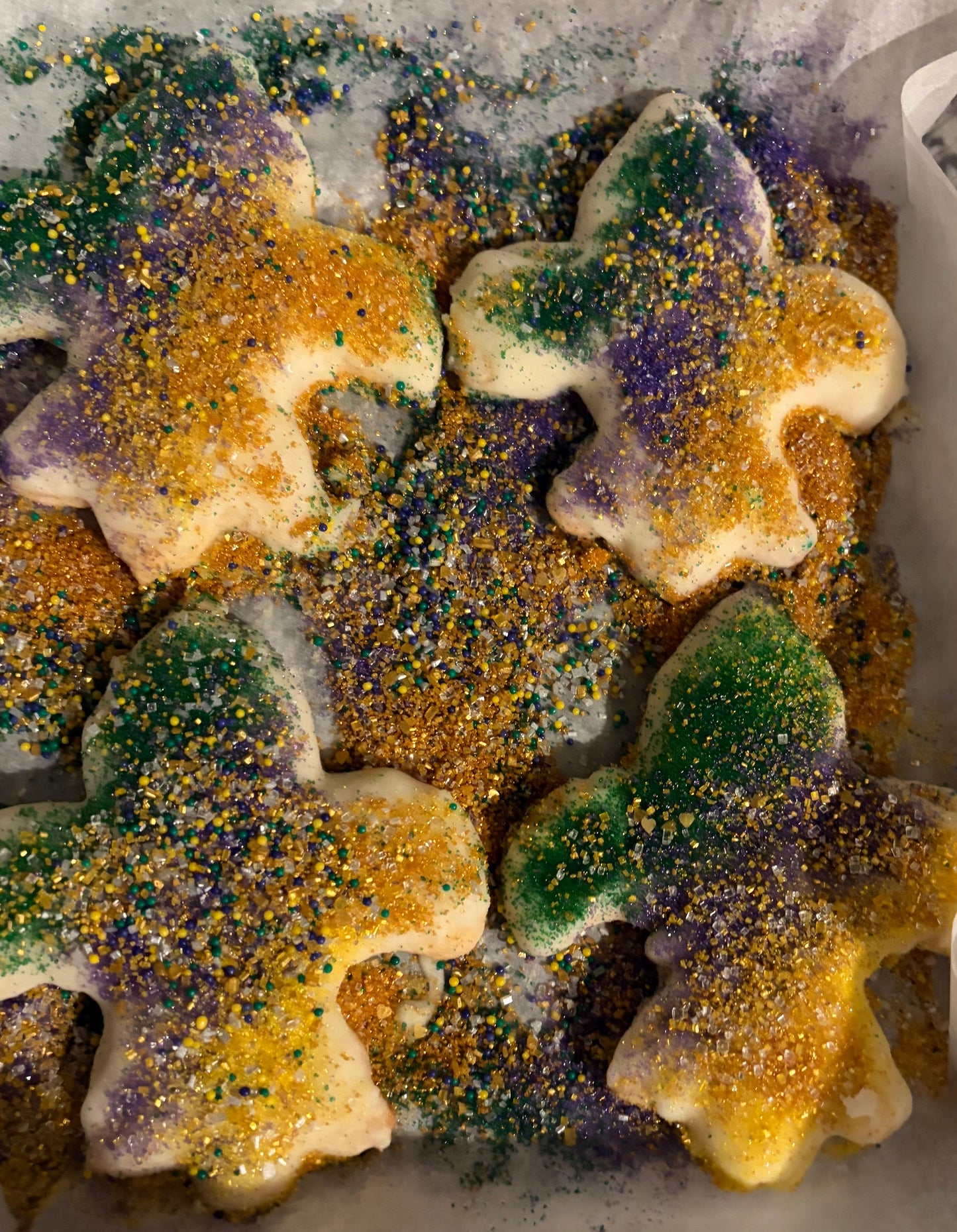 Mardi Gras Fleur de lis Cookies