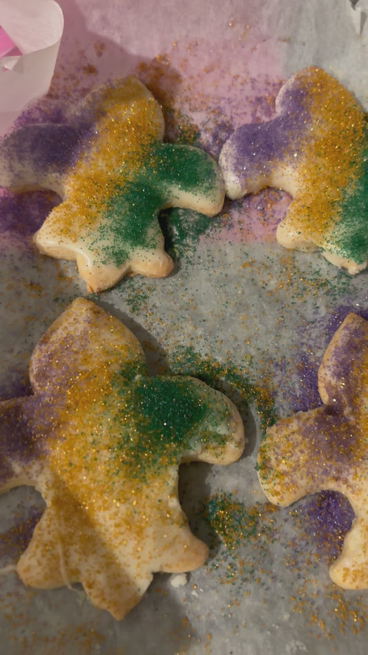 Mardi Gras Fleur de lis Cookies