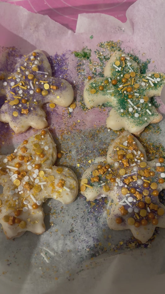Mardi Gras Fleur de lis Cookies
